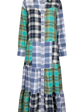 WTB SPELL High Tide Flannel Maxi Dress XS NWT